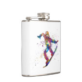 Snowboard in watercolor フラスク (右)