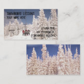 Snowboard Lessonsカスタマイズ可能な名刺 名刺 (正面/裏面)