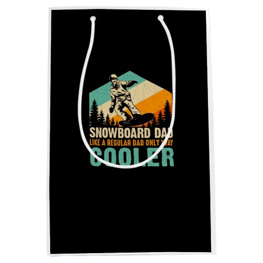 snowboard_like_a_regular_パパ_only_way_クール ミディアムペーパーバッグ (正面)