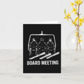 Snowboard Meeting Snowboarding Vacation Skiing カード (黄色い花)