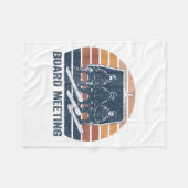 Snowboard Meeting Snowboarding Vacation Skiing フリースブランケット (正面(横))