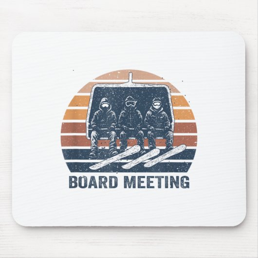 Snowboard Meeting Snowboarding Vacation Skiing  マウスパッド (正面)