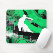 snowboard. powder trail. マウスパッド (マウス)