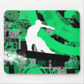 snowboard. powder trail. マウスパッド (正面)