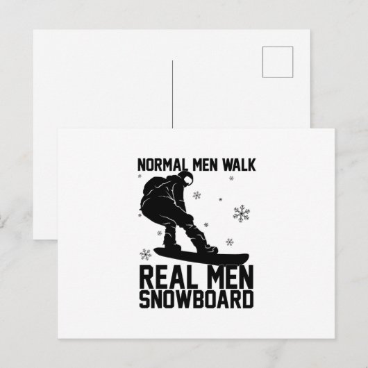 Snowboard Snowboarder Snowboarding Ski Gift Idea ポストカード (正面/裏面)