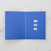 Snowboarderグリーティングカードテンプレート カード (内部)