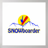 SNOWboarderロゴ ポスター (正面)