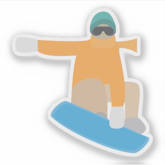 Snowboarder シール (正面)