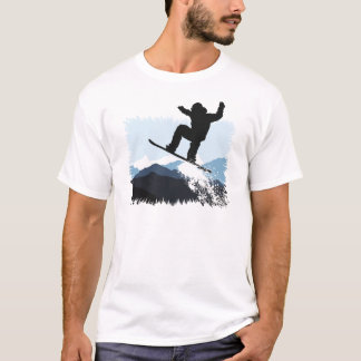 Snowboarder Action Jump Tシャツ