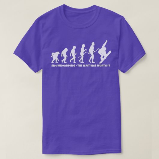 Snowboarder Evolution of Snowboarding  Tシャツ (デザイン正面)