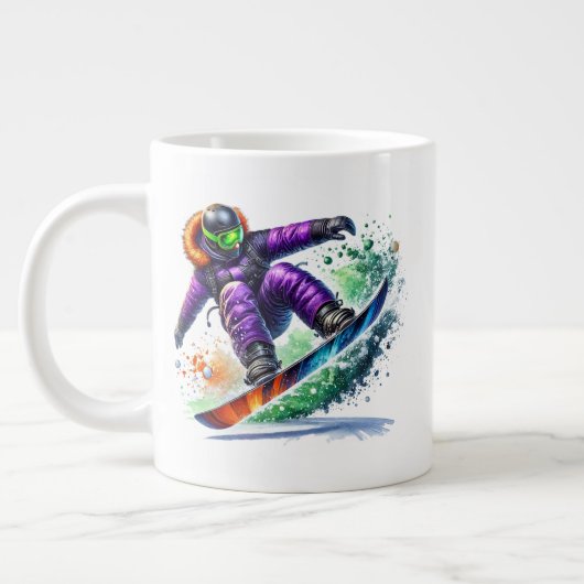 Snowboarder Jumbo  ジャンボコーヒーマグカップ (左)