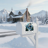 Snowboarder mailbox address sticker シール