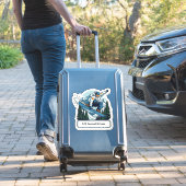 Snowboarder mailbox address sticker シール (スーツケースインサイチュ)