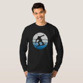 Snowboarder Snowboarding Snowboard Silhouette Vint Tシャツ (正面フル)
