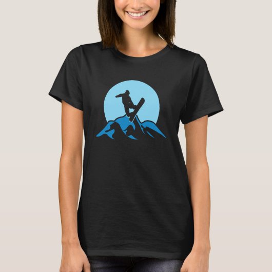 Snowboarder  Snowboarding  Snowboard Women Men Tシャツ (正面)