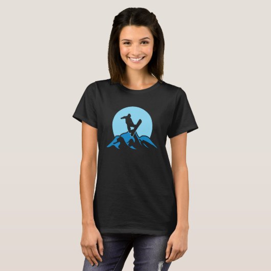 Snowboarder Snowboarding Snowboard Women Men Tシャツ (正面フル)