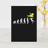 Snowboarding Evolution Snowboard Winter カード (黄色い花)