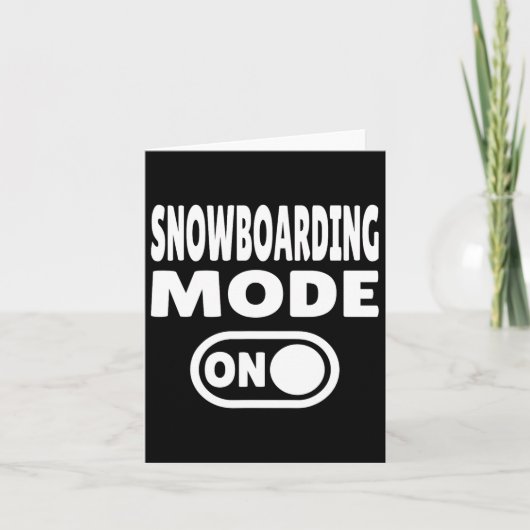Snowboarding Mode On – Winter Sports 1  カード (正面)