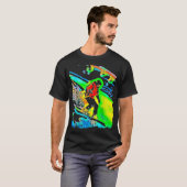Snowboarding Pop Art Tシャツ (正面フル)