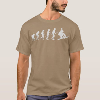 Snowboarding Skiing Snowboarder Winter Funny Evolu Tシャツ