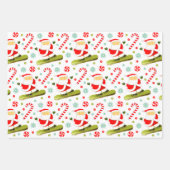 Snowboarding Snowboard Holiday Gift ラッピングペーパーシート (正面)