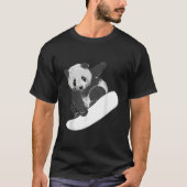 Snowboarding Snowboarding Panda Tシャツ (正面)