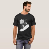 Snowboarding Snowboarding Panda Tシャツ (正面フル)