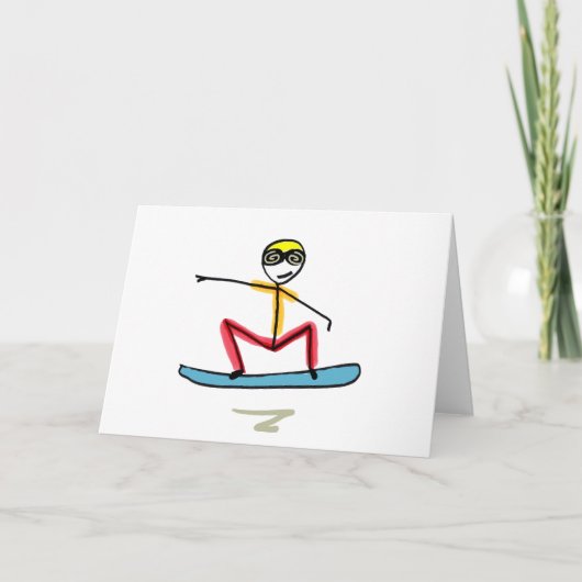 Snowboarding Stickman カード (正面)