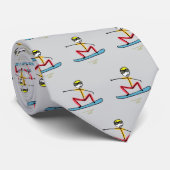 Snowboarding Stickman ネクタイ (ロール)