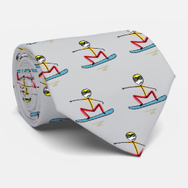 Snowboarding Stickman ネクタイ