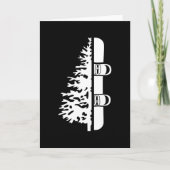 Snowboarding Tree Snowboarder Winter カード (正面)