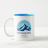 Snowbowl Arizona Flagstaff ski resort souvenir ツートーンマグカップ (左)