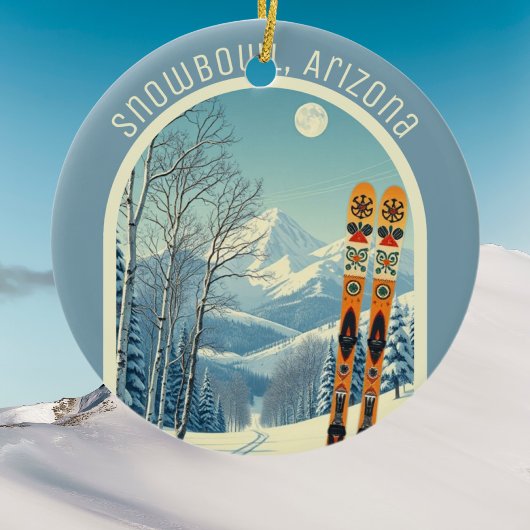 Snowbowl Arizona ski souvenir セラミックオーナメント