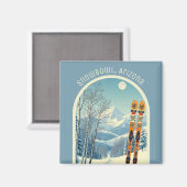 Snowbowl Arizona ski vacation Magnet マグネット (正面/裏面)