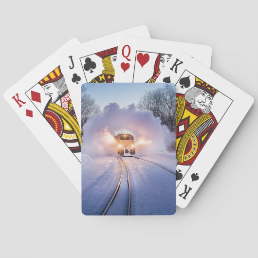 Snowburst Express: Winter Train Playing Cards トランプ (裏面)