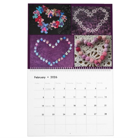 Snowcatcher 2026 Calendar カレンダー (2月 2026)