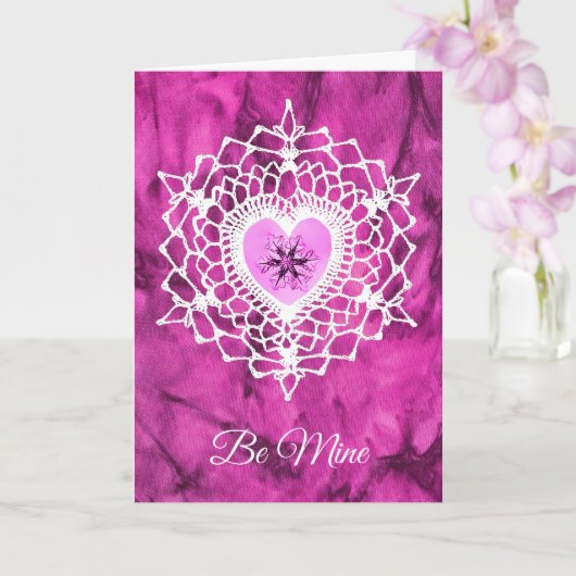 Snowcatcher Amore Heartflake Greeting Card カード (蘭)