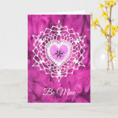 Snowcatcher Amore Heartflake Greeting Card カード (黄色い花)