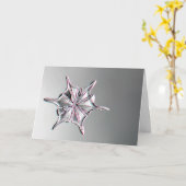 Snowcatcher Snowflake Greeting Card カード (黄色い花)