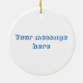 Snowcouple及び犬 セラミックオーナメント (裏面)