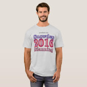 Snowdenか2016年の大統領選挙のTシャツに人を配置すること Tシャツ (正面フル)
