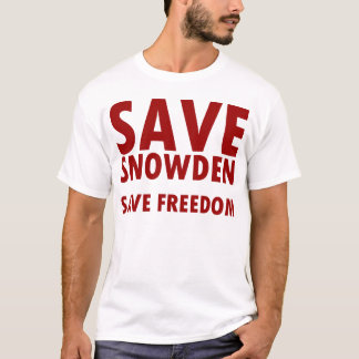 SNOWDENを救って下さい Tシャツ