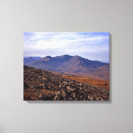 Snowden North WalesポストカードフェイクポスターCanvas Pr キャンバスプリント