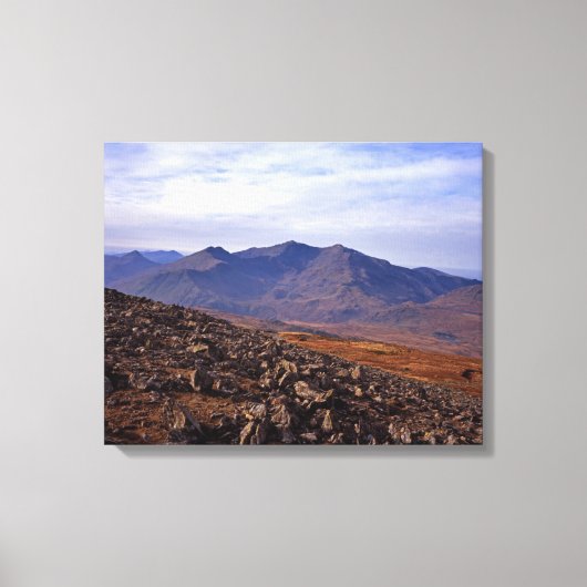 Snowden North WalesポストカードフェイクポスターCanvas Pr キャンバスプリント (正面)