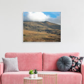 Snowden North WalesポストカードフェイクポスターCanvas Pr キャンバスプリント (インサイチュ (リビング))
