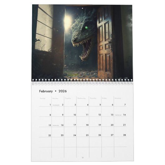 Snowdonia カレンダー (2月 2026)