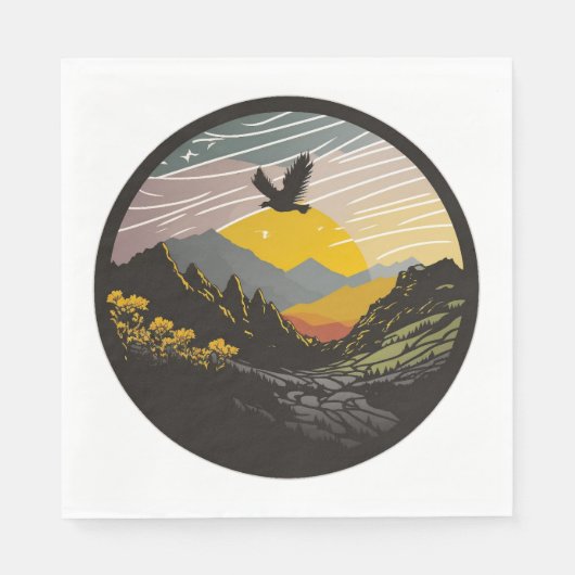 Snowdonia スタンダードランチョンナプキン (正面)