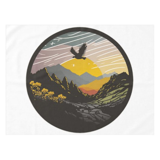 Snowdonia テーブルクロス (正面(横))