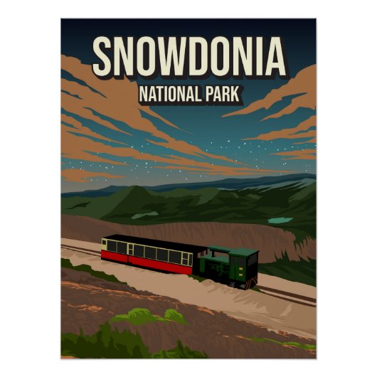 Snowdonia National Park Poster Nature UK ポスター (正面)