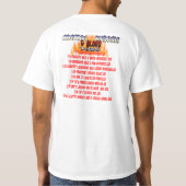 SnowDragonの金属のクロムおよび血旅行のワイシャツ Tシャツ (裏面)